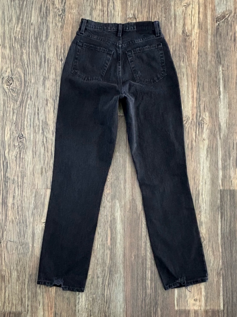 Abercrombie & Fitch 90’s Straight Ultra High Rise Curve Love Black Jeans 27/4R - Picture 2 of 14